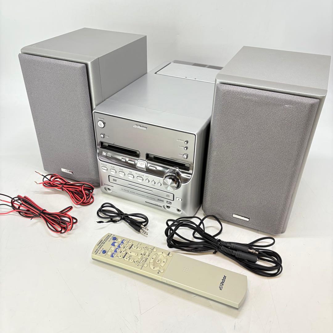 【動作確認済み】ビクター DVD/2MD/TAPE ミニコンボ UX-WD700