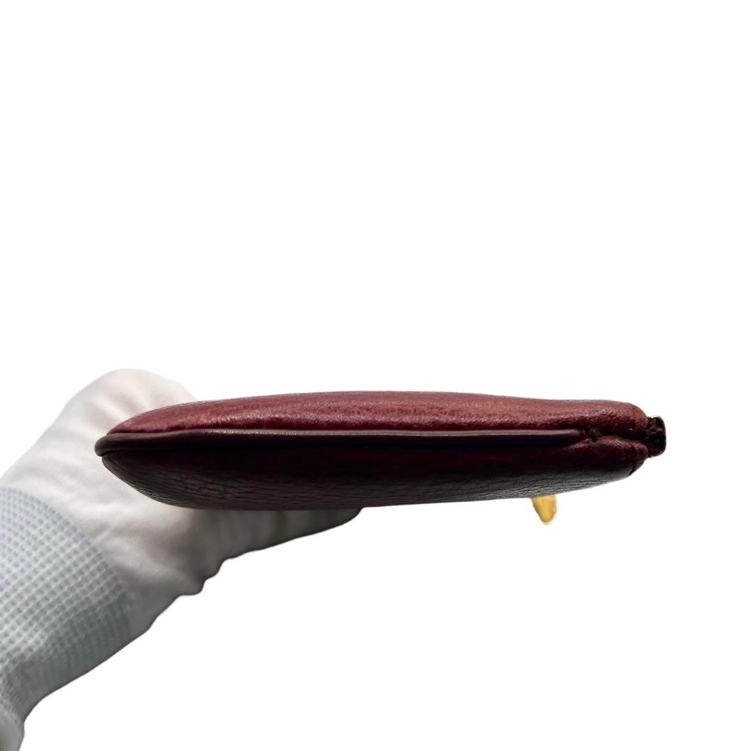 Cartier ボルドー レザー レディース ポーチ 8044