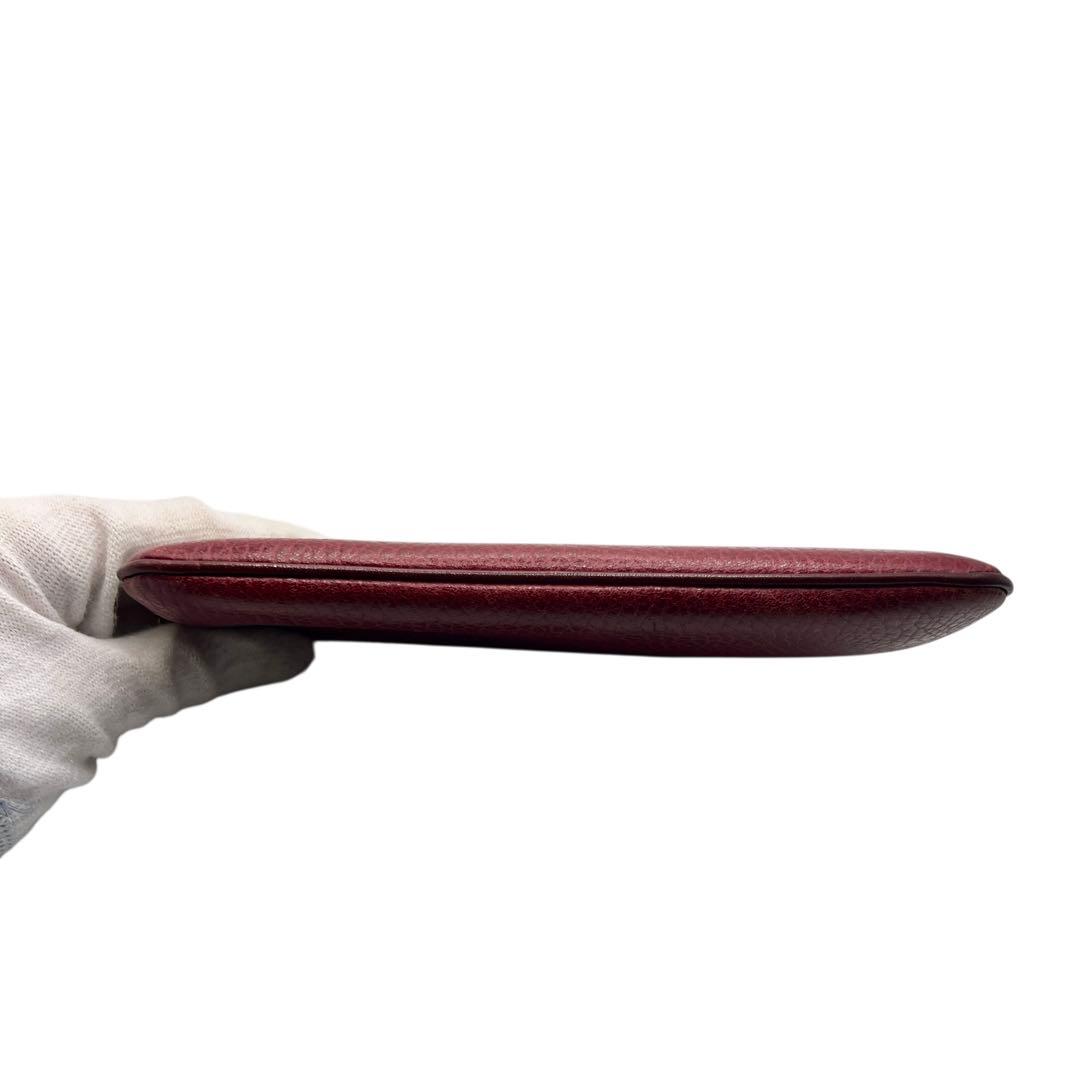 Cartier ボルドー レザー レディース ポーチ 8044