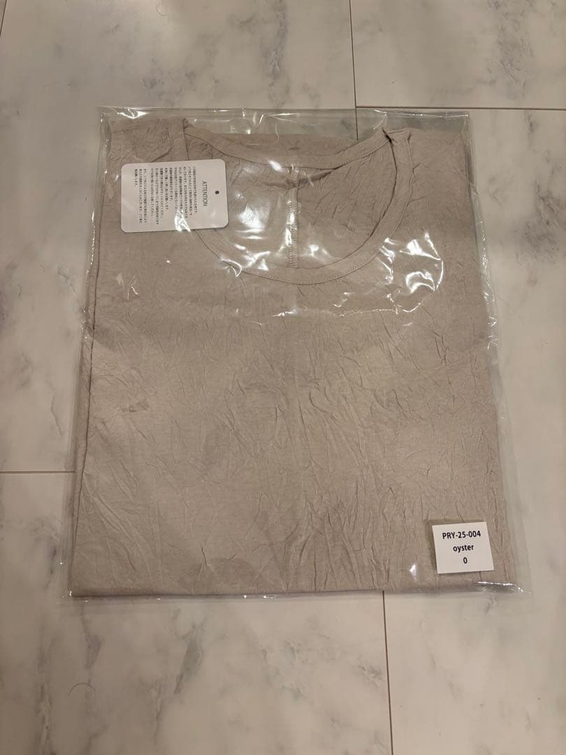 Craft Fabric Layered U-neck T-shirt サイズ0