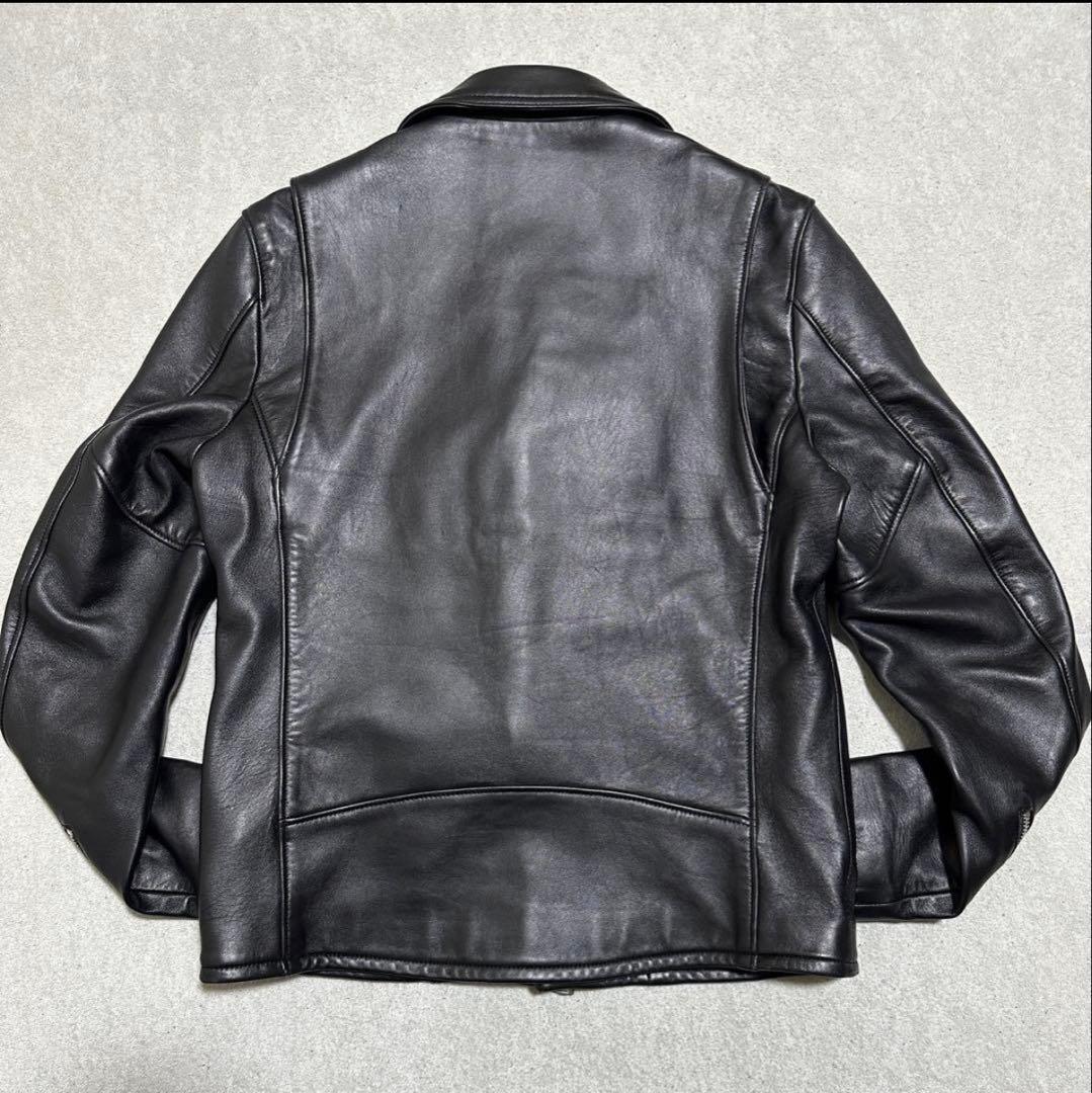 【美品】4(L) ジャックローズ　ダブルライダースジャケット　ラムレザー