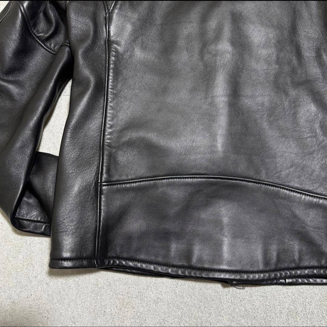 【美品】4(L) ジャックローズ　ダブルライダースジャケット　ラムレザー