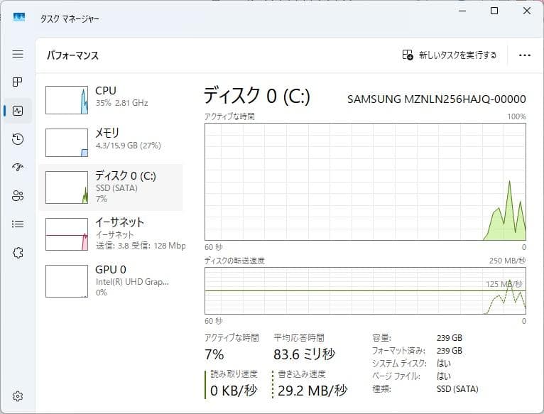 dynabook B55/DP 8世代 i3 Win11 16GB Office