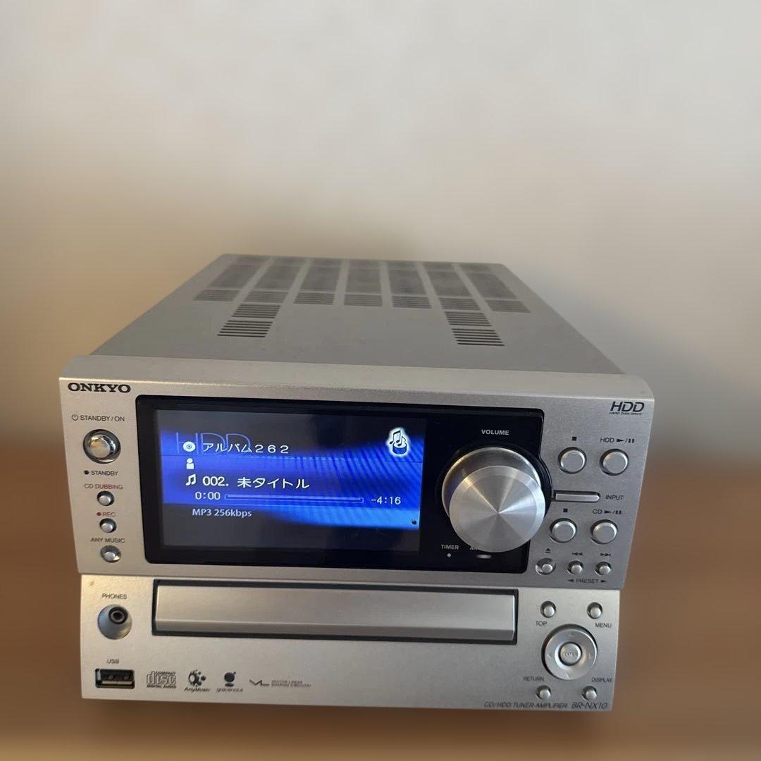 【値下げ】ONKYO CDコンポ HDD搭載 シルバー　BR-NX10