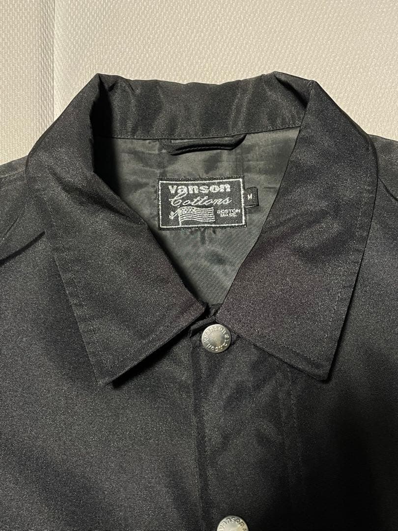 Vanson別注 コーチジャケット 黒 M 美品