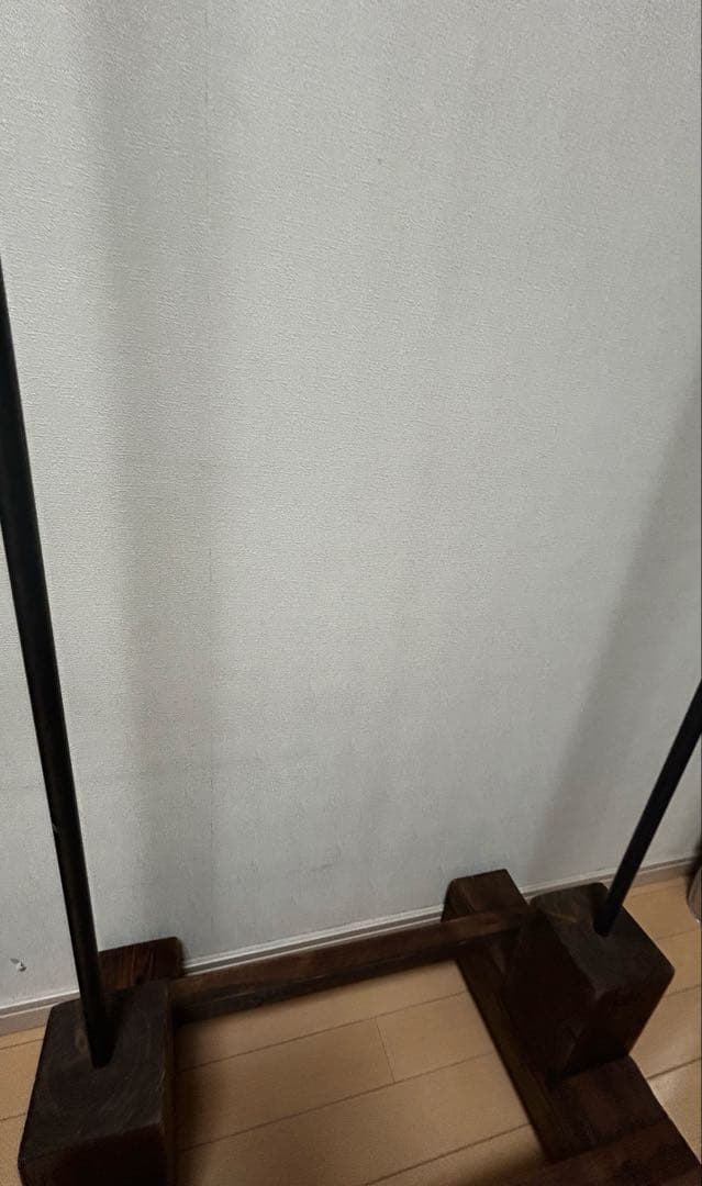 アイアン　鉄製ハンガーラック　アンティーク　店舗什器　インダストリアル　木製