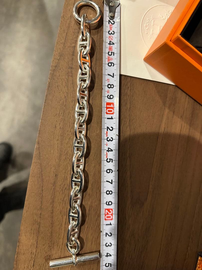 エルメス神戸大丸正規店購入シェーヌダンクルブレスレットTGM13