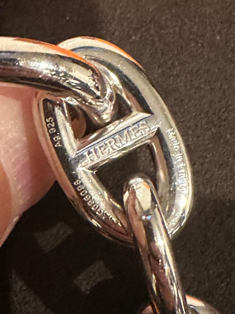 エルメス神戸大丸正規店購入シェーヌダンクルブレスレットTGM13