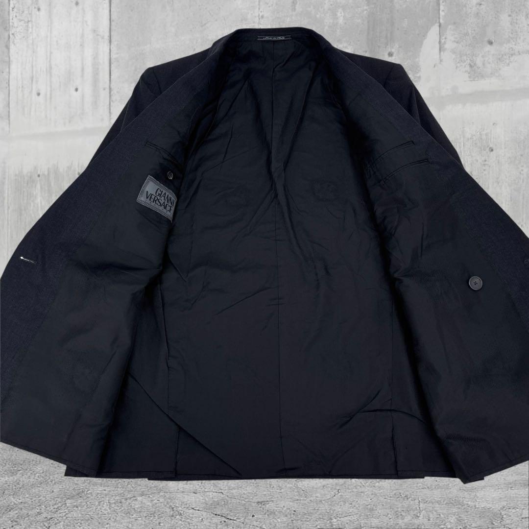 高級】VERSACE ヴェルサーチ メデューサ　スーツ　ダブル　ジャケット