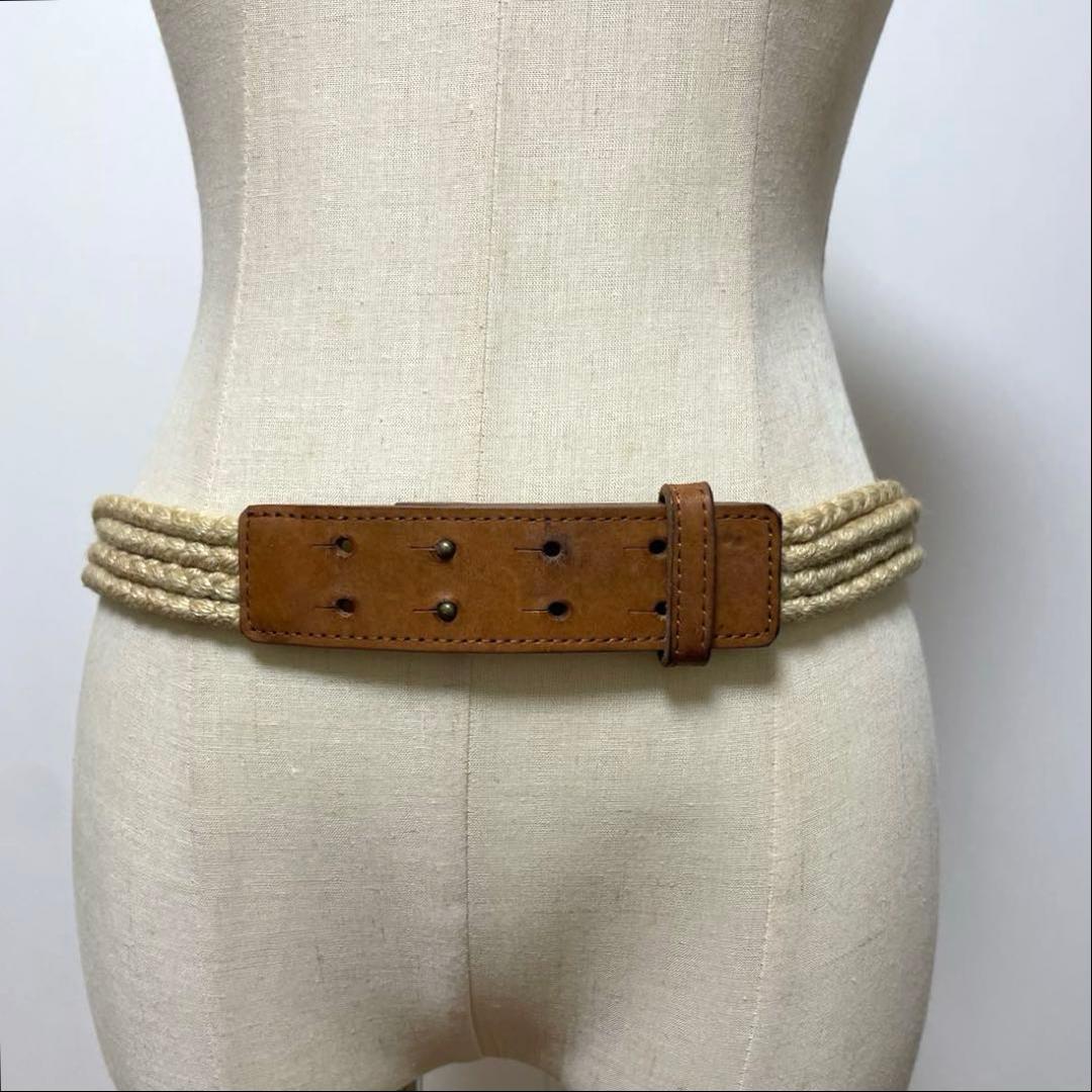 ISSEY MIYAKE イッセイ ミヤケ ロープ編み レザーベルト