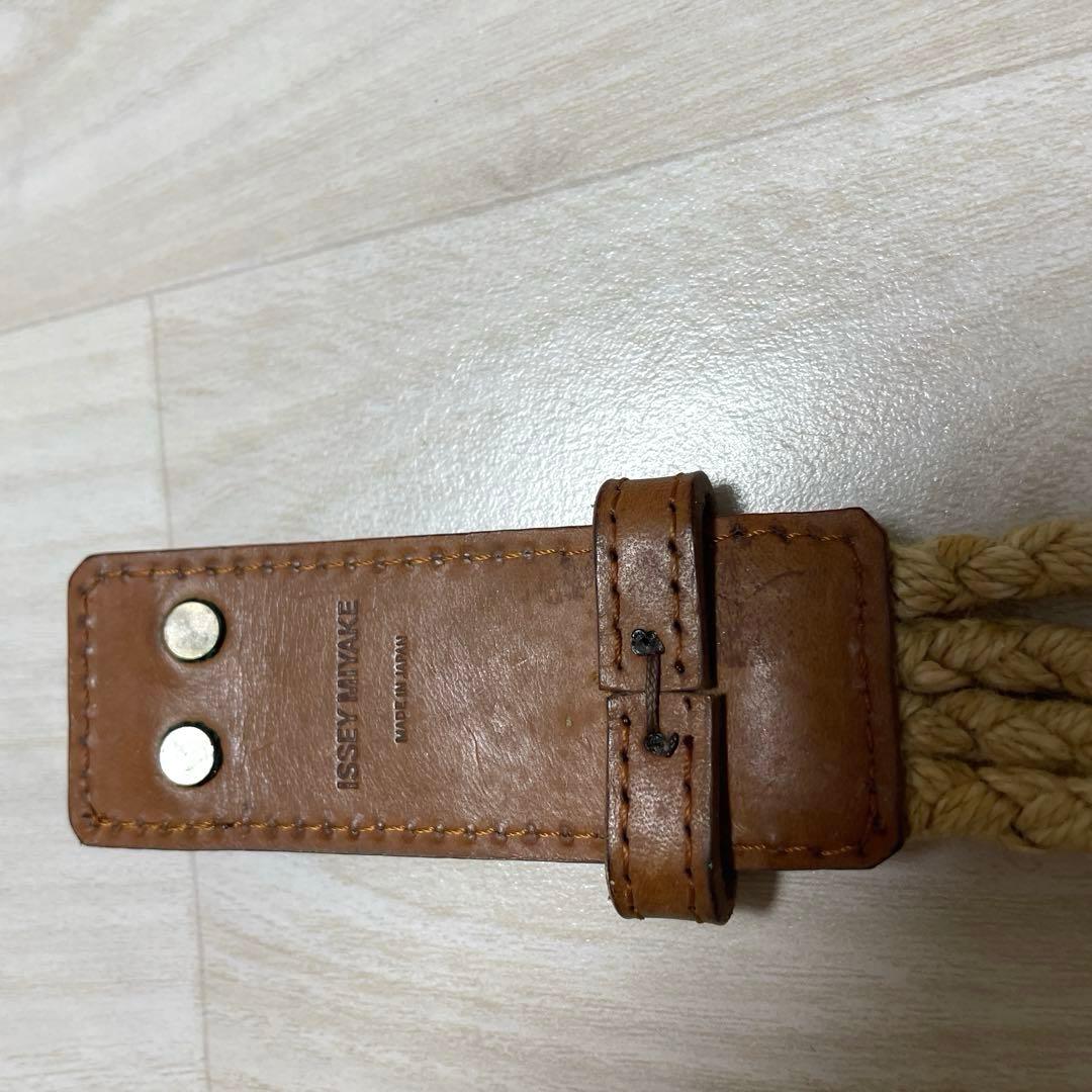 ISSEY MIYAKE イッセイ ミヤケ ロープ編み レザーベルト