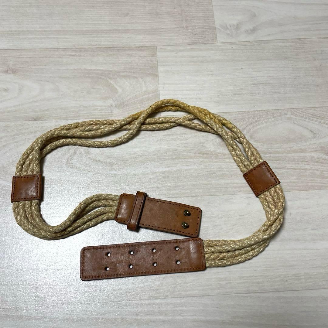 ISSEY MIYAKE イッセイ ミヤケ ロープ編み レザーベルト