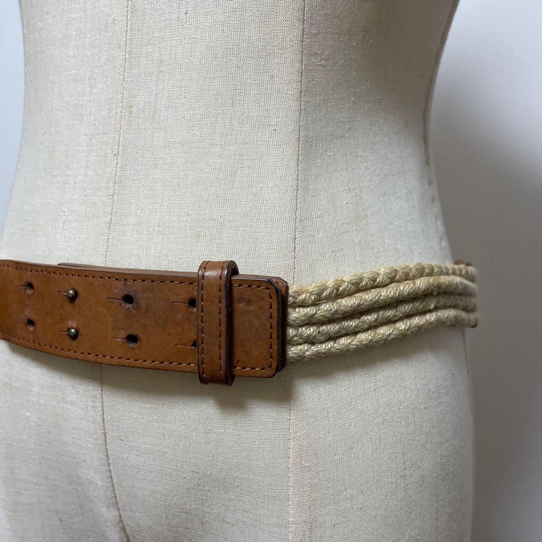 ISSEY MIYAKE イッセイ ミヤケ ロープ編み レザーベルト