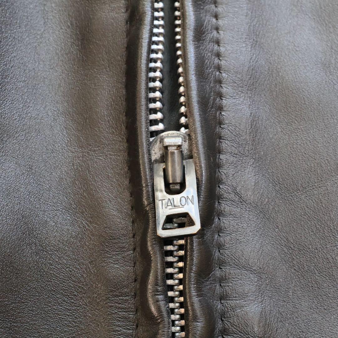 ショット　シングルライダースジャケット　38サイズ　ブラック