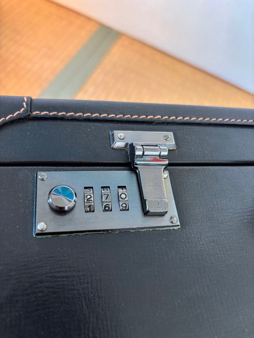 dunhill ダンヒル アタッシュケース ダイヤルロック レザー 黒