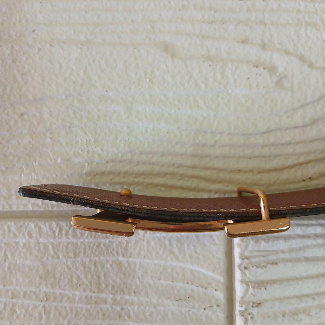 エルメス ベルト コンスタンス Hロゴ 刻印 レザー s1