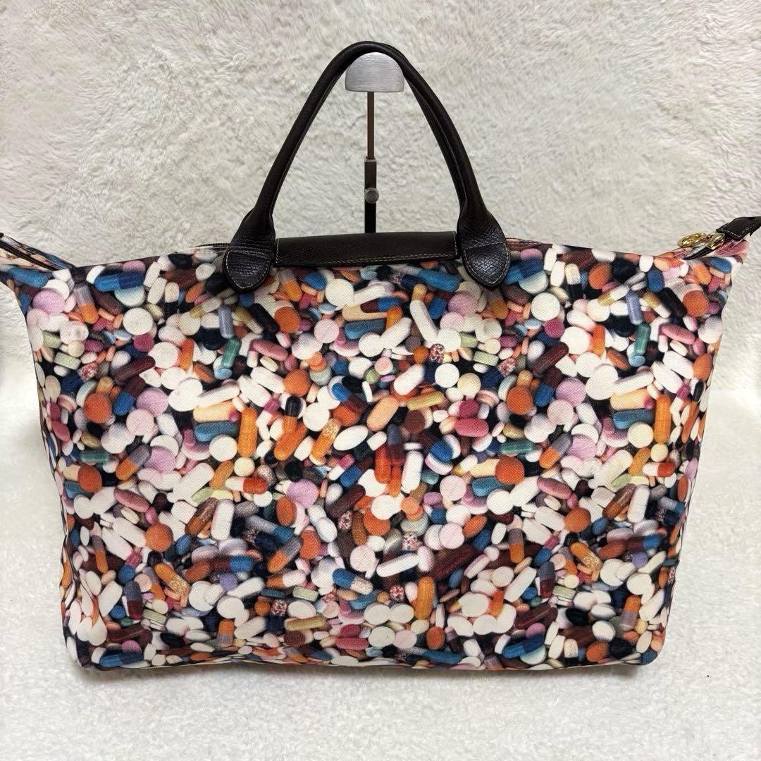 希少 Longchamp ロンシャン ジェレミースコット ボストンバッグ ピル