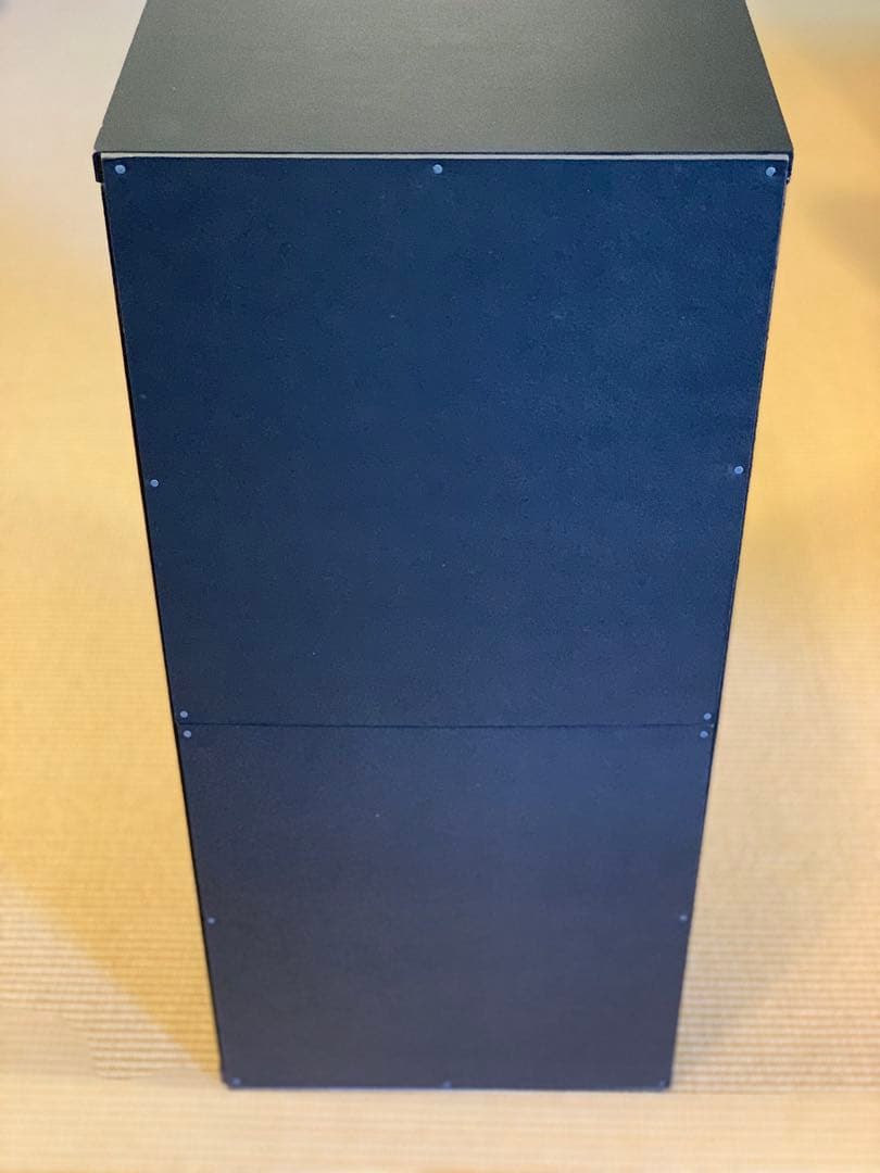 K　CDラック 黒 ガラス扉付き　160枚収納（3台あったうち最後の1台）