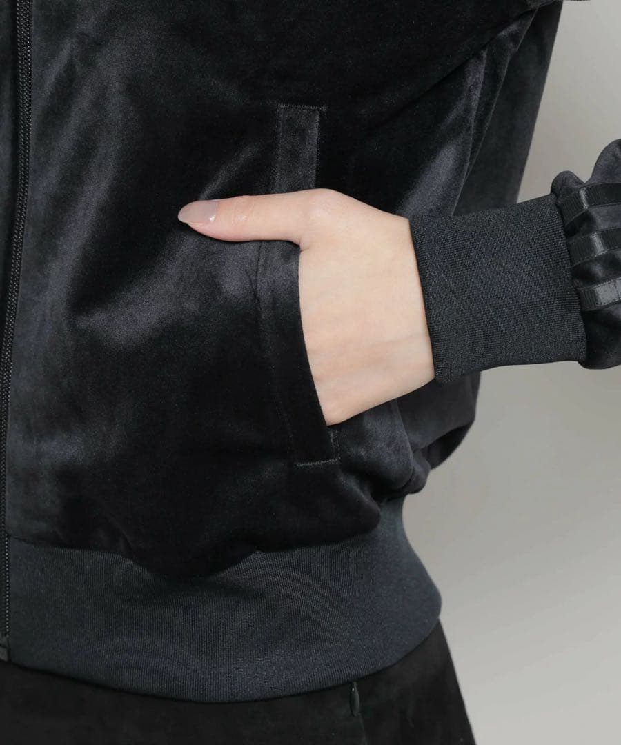 新品XL】adidaアディカラー ベロア トラックトップ ジャケット　アディダス