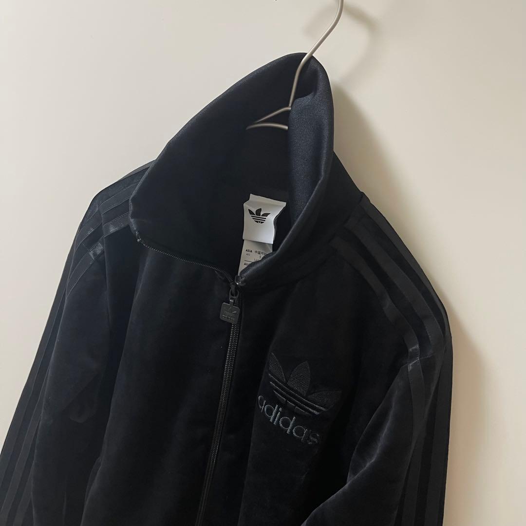 新品XL】adidaアディカラー ベロア トラックトップ ジャケット　アディダス