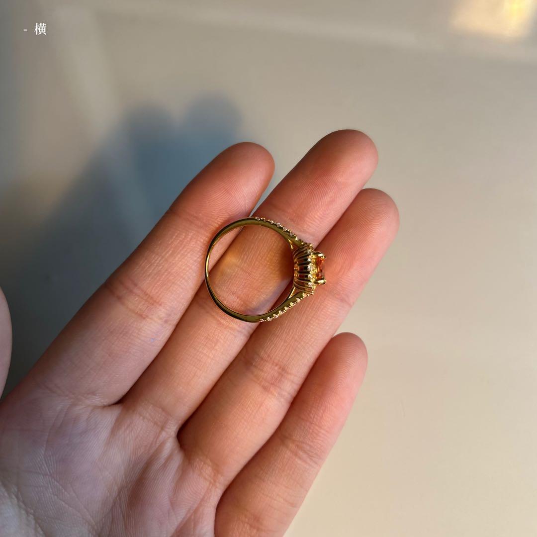 遺品整理　金　アンティーク　ヴィンテージ　ガーネット　オレンジサファイア