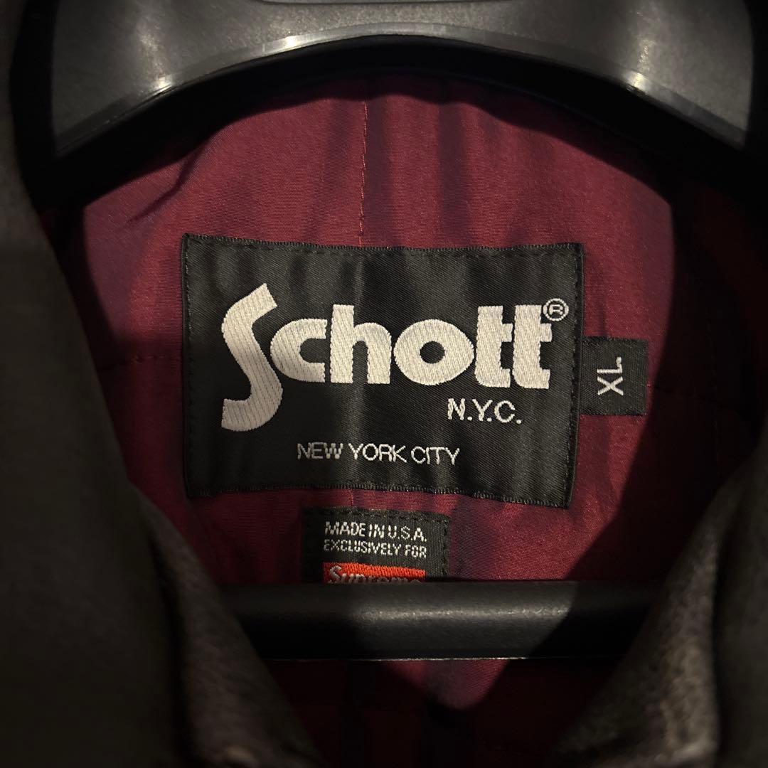 【新品】Schott Leather Racer Jacket XL