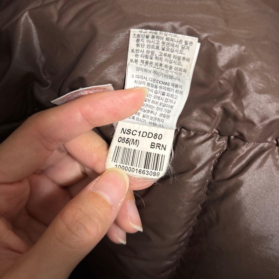 【クリーニング済】ノースフェイス ロングダウン ライトダウン