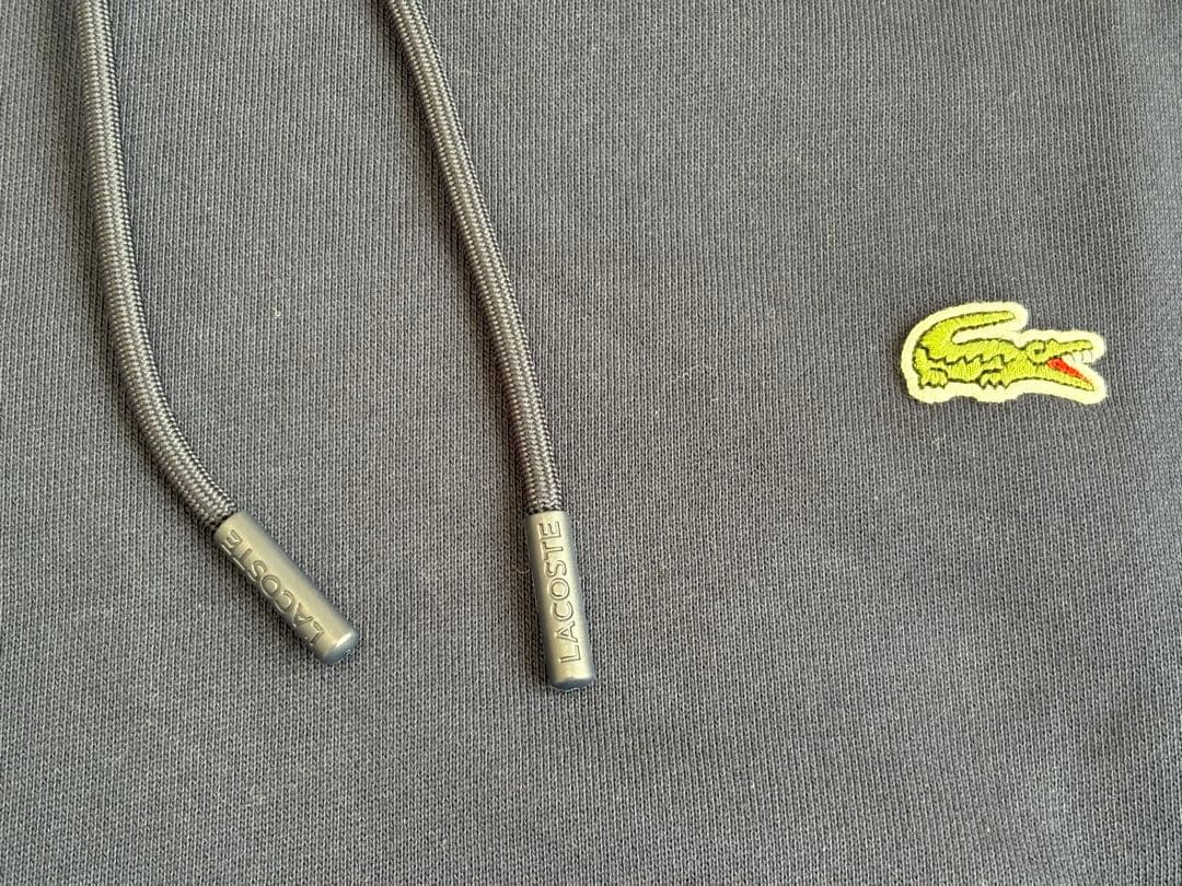 未使用)ラコステ プレミアムスウェットフーディー メンズ サイズ5/L ネイビー