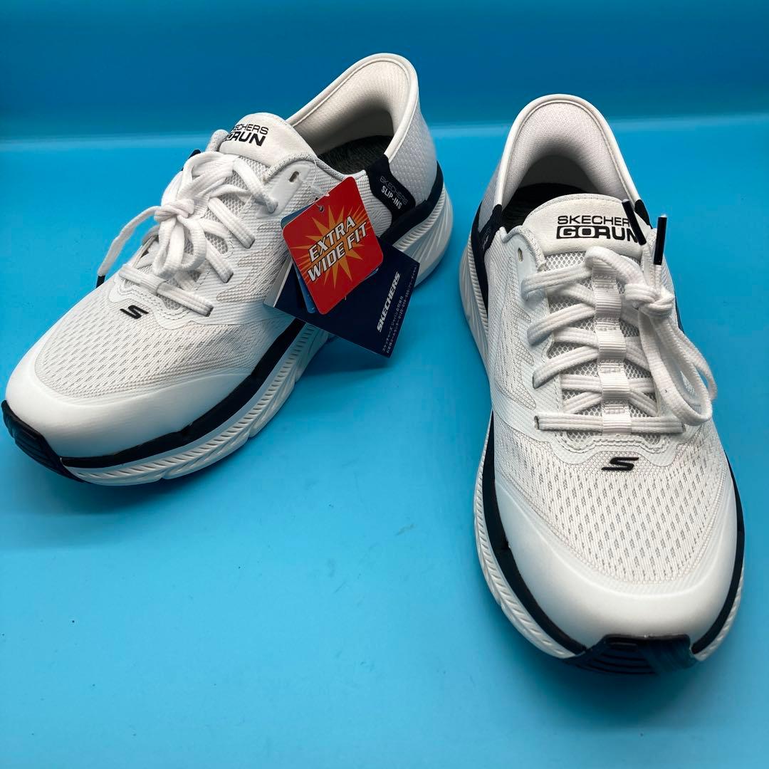 【未使用】スケッチャーズ SKECHERS メンズ スリップインズ26.5cm白