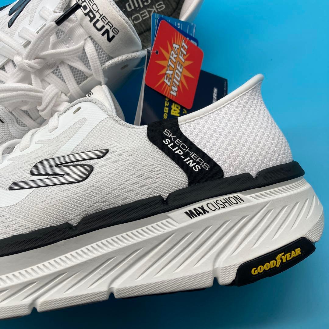 【未使用】スケッチャーズ SKECHERS メンズ スリップインズ26.5cm白