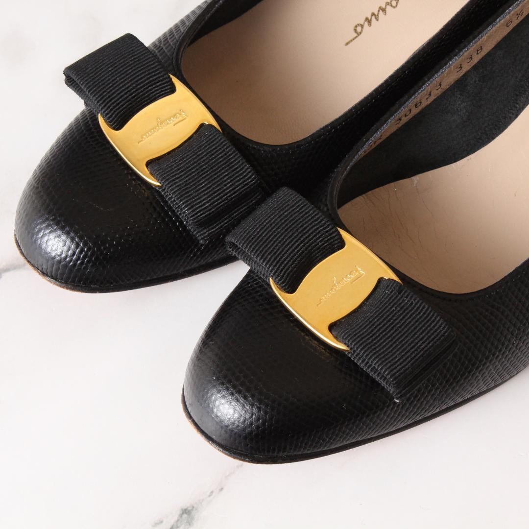 ✨極美品✨ フェラガモ パンプス ヴァラリボン US 6.5（23.5cm相当）