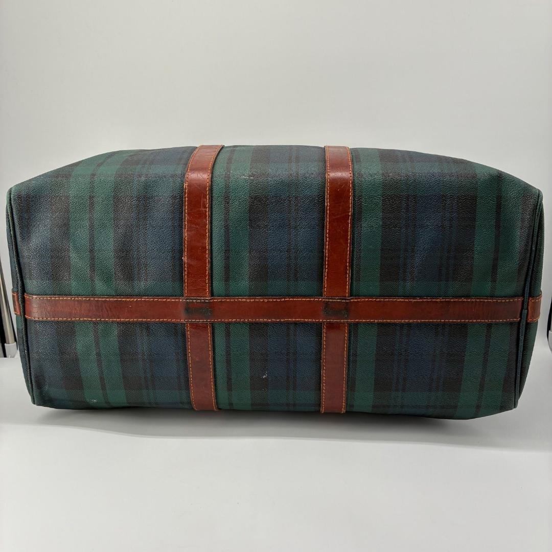 良品✨ポロラルフローレン ボストンバッグ 大容量 ブラックウォッチ PVC