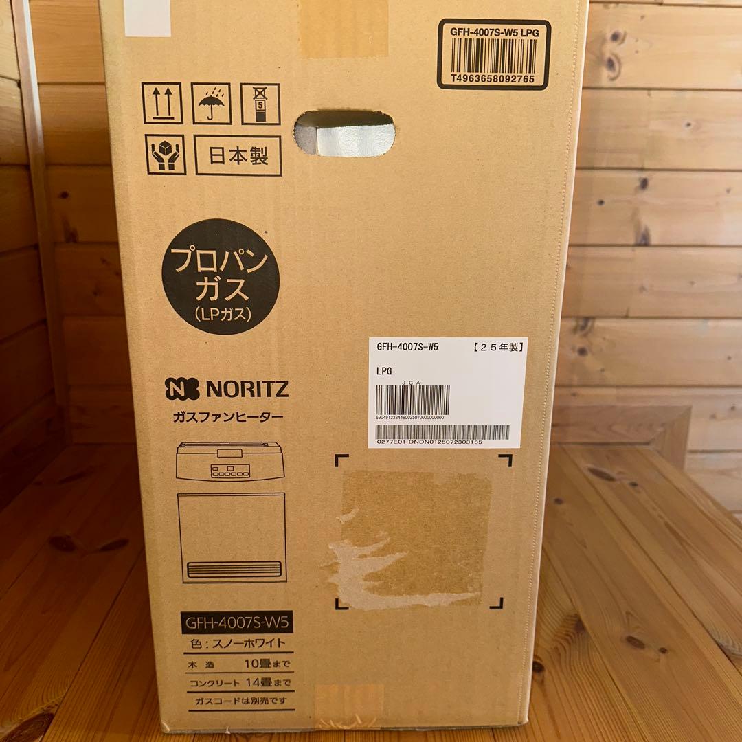 NORITZ ガスファンヒーター GFH-4007S-W5 スノーホワイト