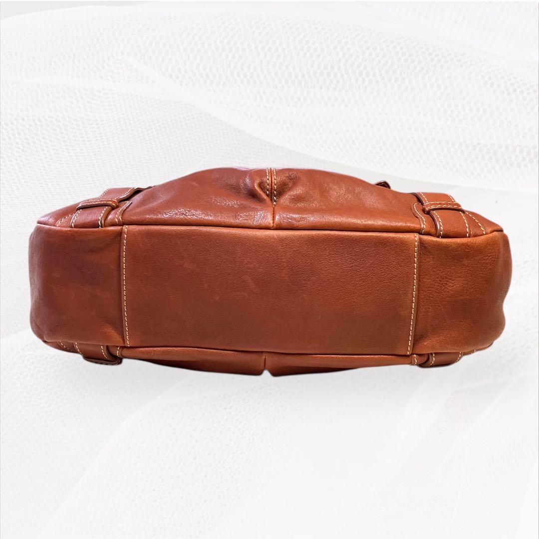 Dakota ダコタ✨本革2wayショルダーバッグ A4可　ブラウン