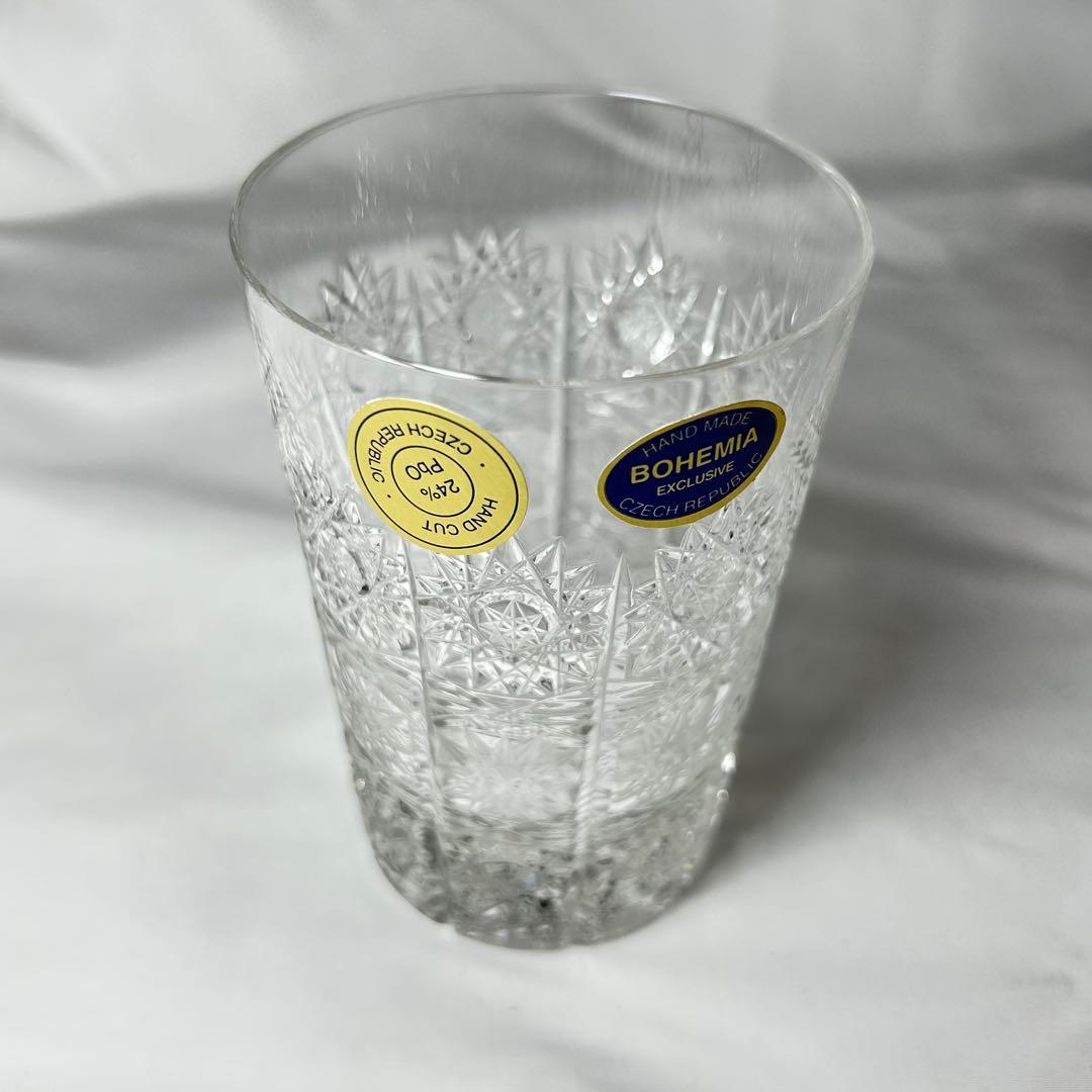 【新品】チェコ製　BOHEMIA グラス　6個セット＋ビールジョッキ