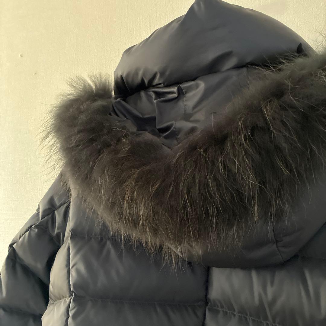 23区　シレータフタ　ダウンコート　サイズ 40 ファー付き　ネイビー