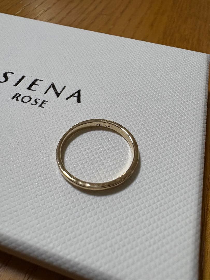 新品未使用　シエナロゼ　ダイヤモンド　リュヌ　K10 7号　ゴールド　リング