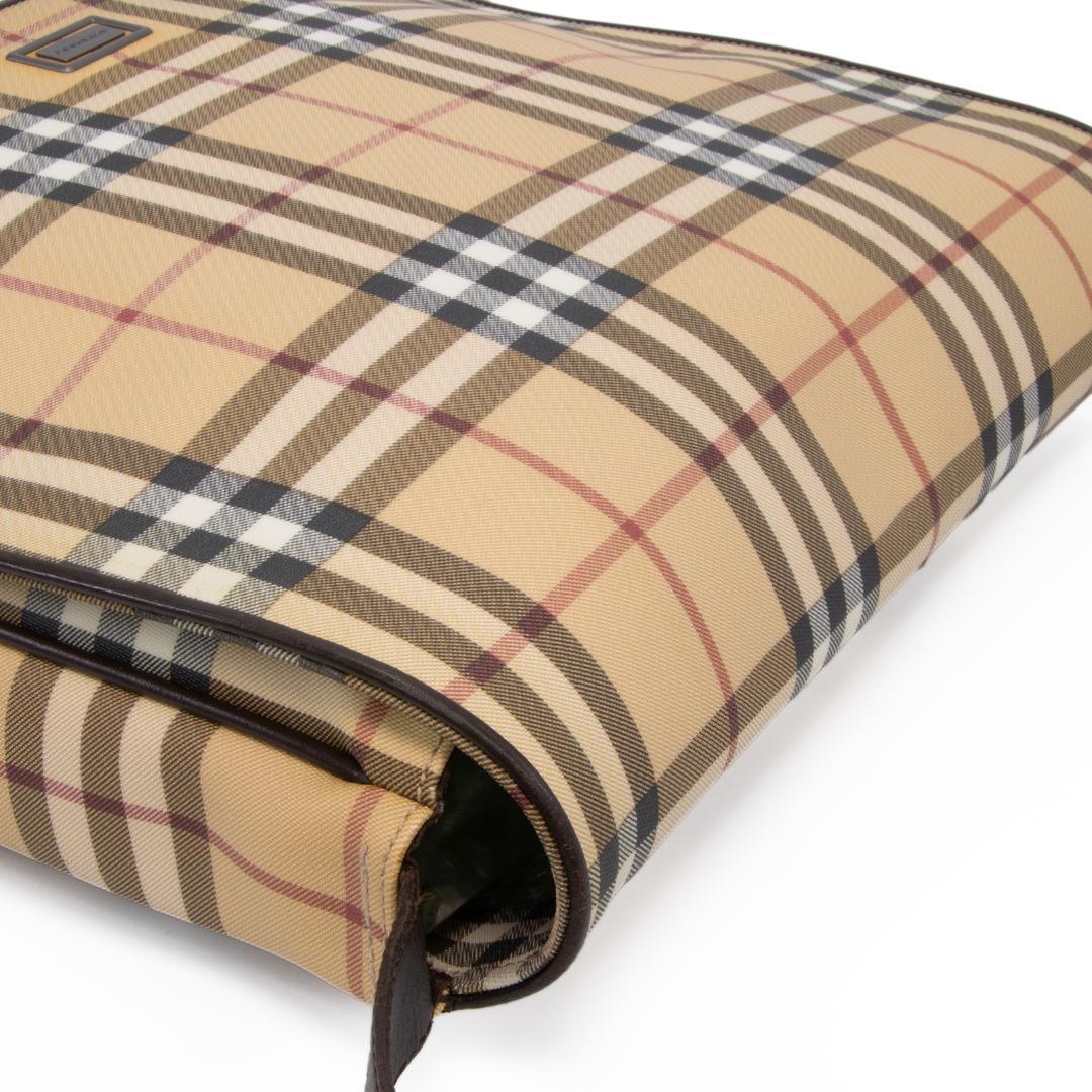 本物 バーバリー ショルダーバッグ メンズ レディース 茶色 斜め掛け チェック