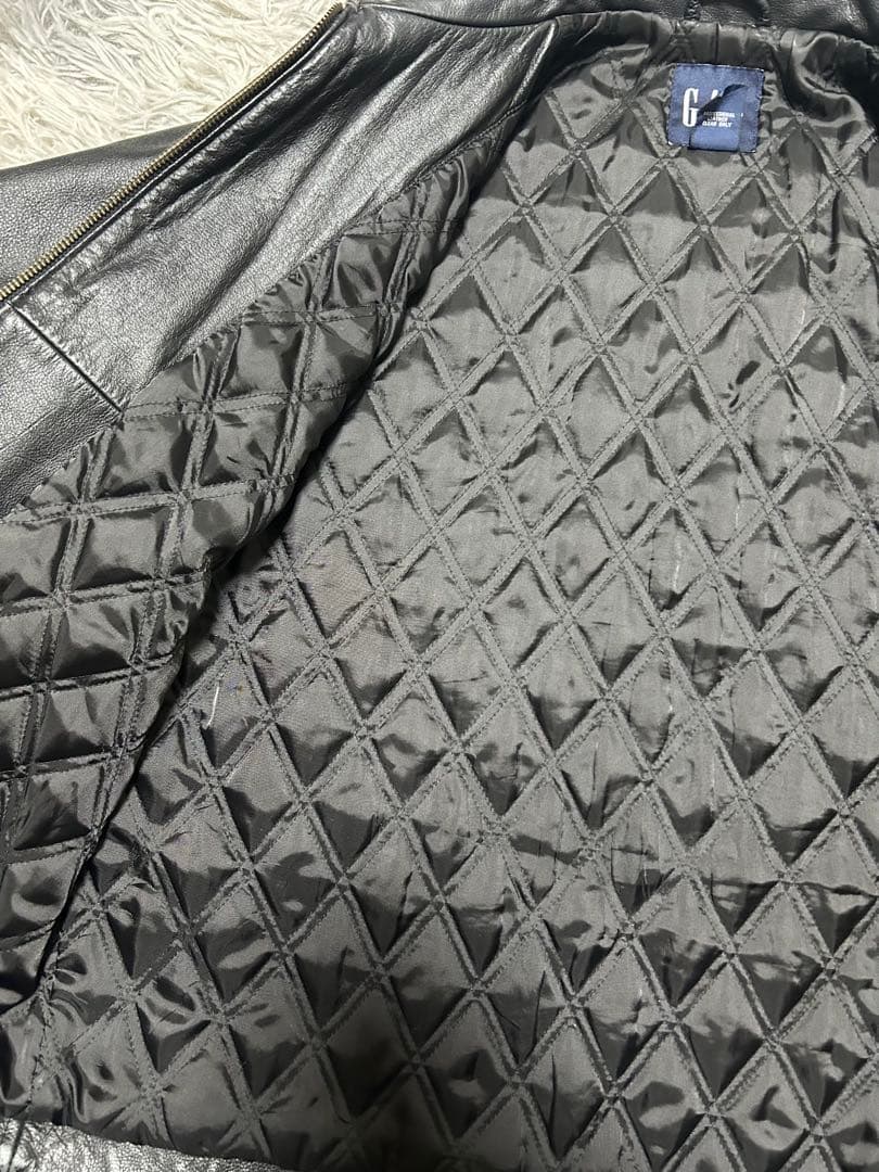 【着画あり】GAP 黒 レザージャケット