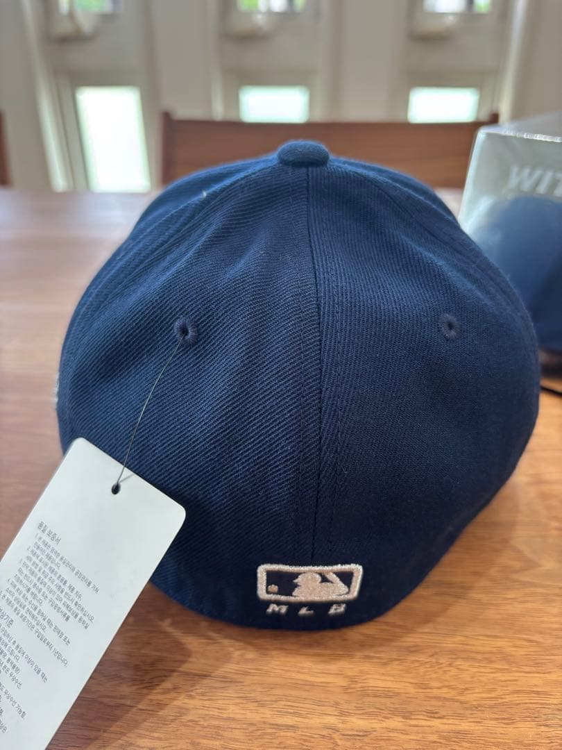 MLB カリナエディションキャップ aespa Karina コラボ帽子ネイビー