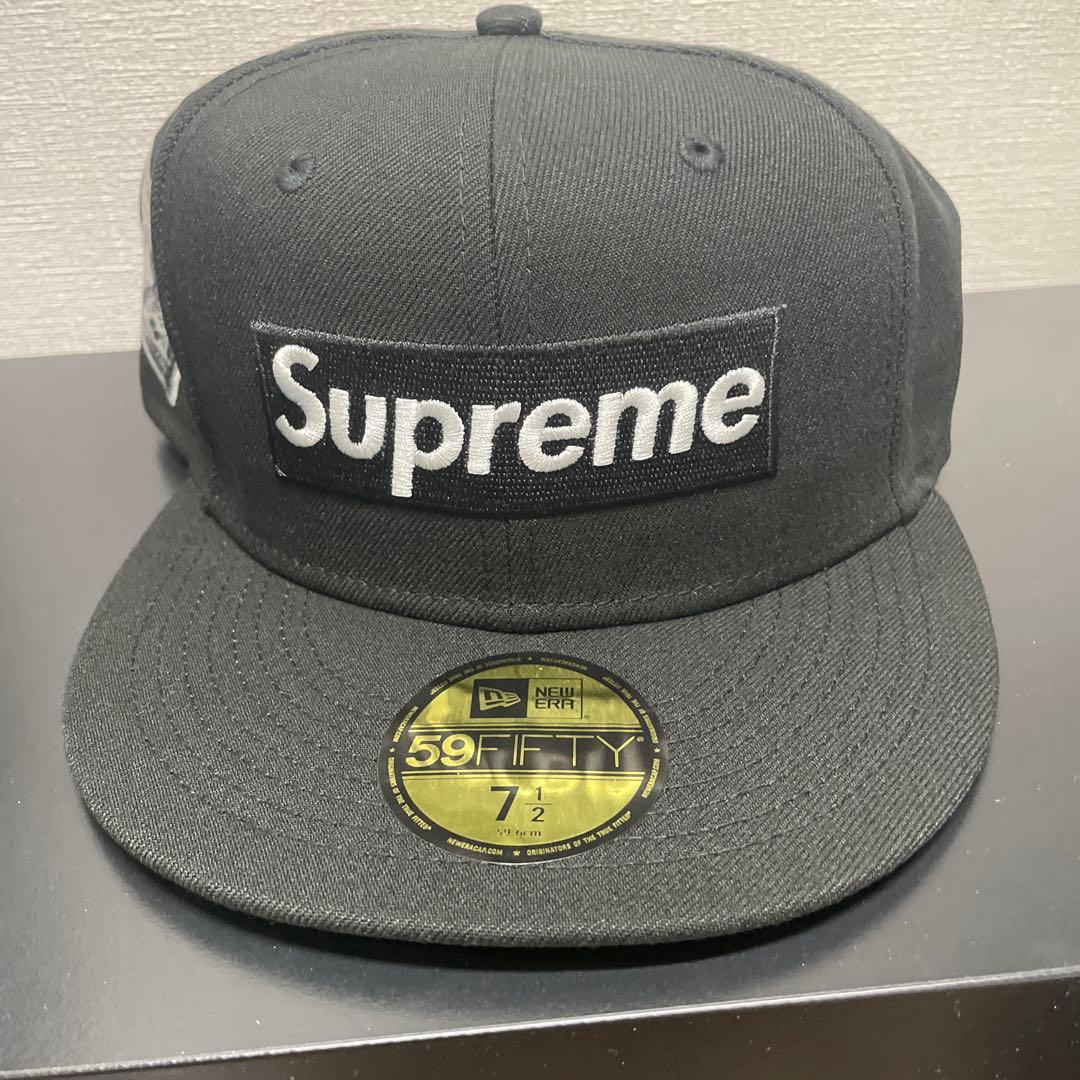 t*2様 ニューエラ✖️ シュプリーム　黒キャップ　7 1/2
