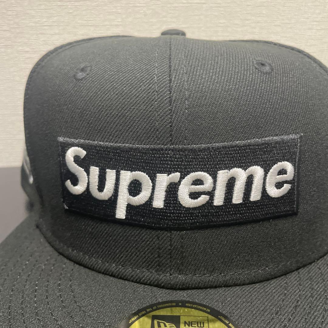 t*2様 ニューエラ✖️ シュプリーム　黒キャップ　7 1/2