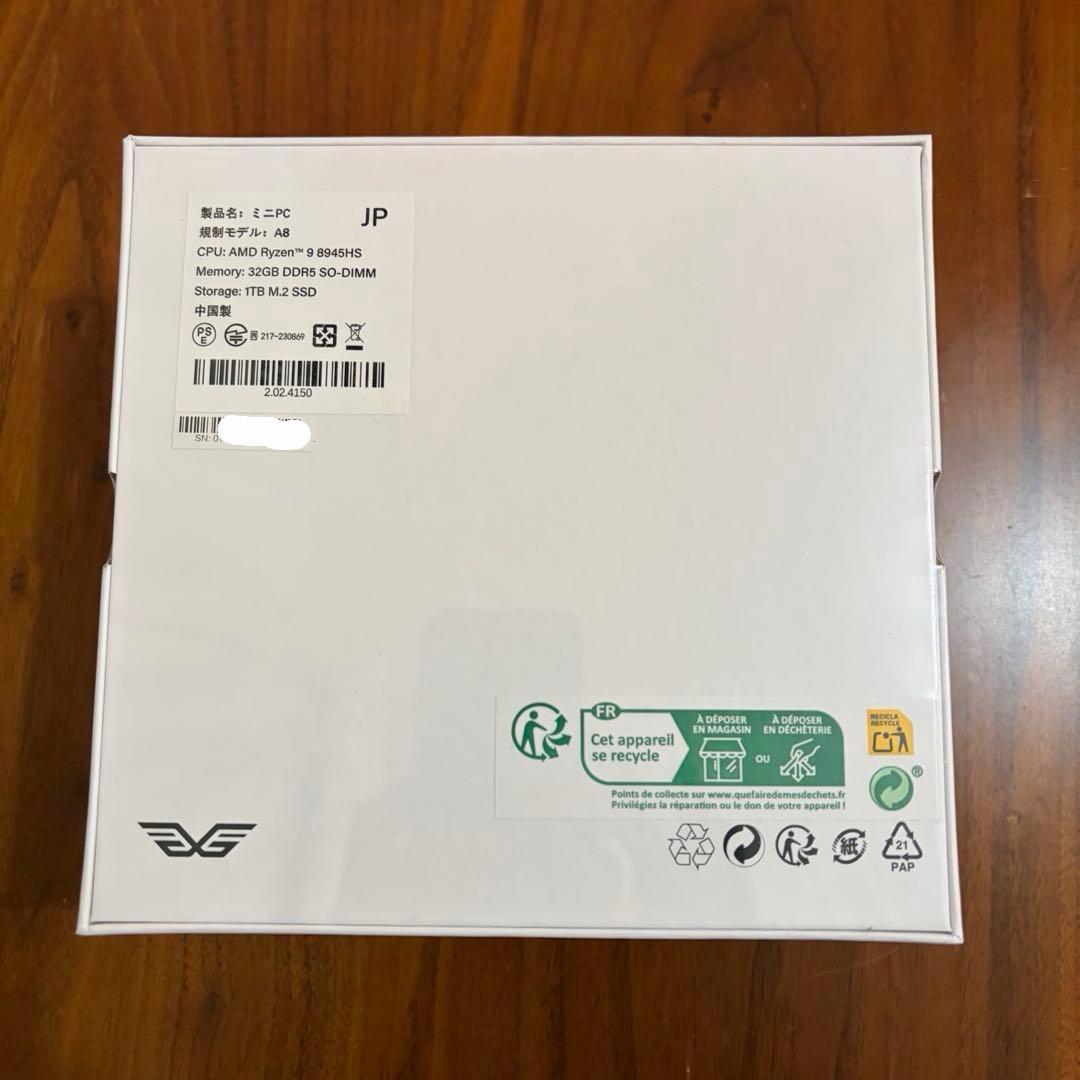 GEKOM A8 ミニPC AMD Ryzen9 8945HS 新品