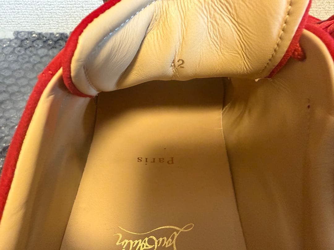 クリスチャンルブタン ルビシャーク 美品 色RED