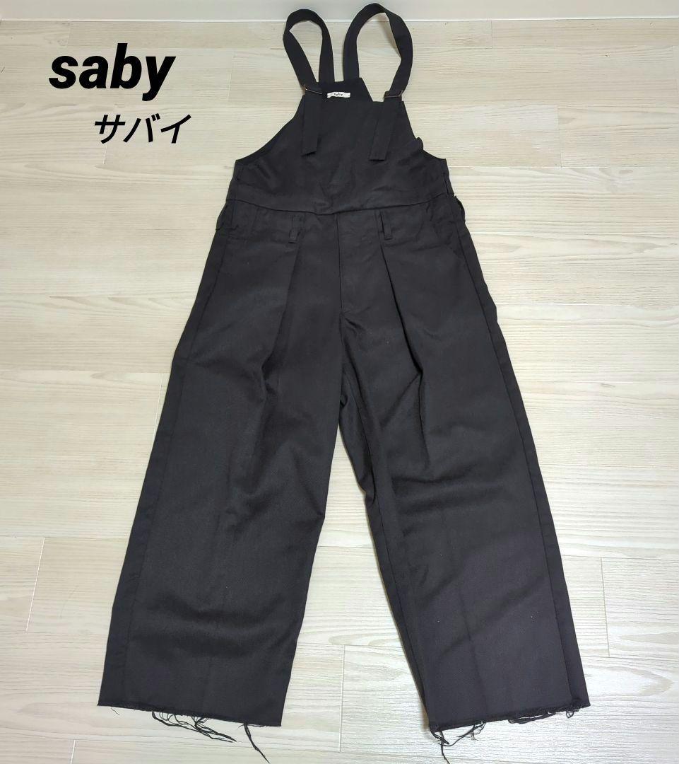 saby　タック バギー オーバーオール スタプレツイル　ブラック