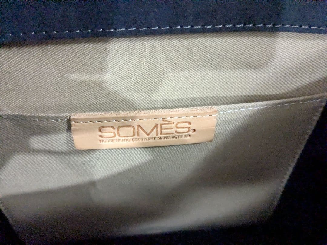 未使用級 SOMES SADDLE ソメスサドル ハンドバッグ ミニバッグ 黒