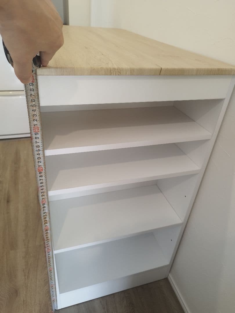 【美品】カウンターテーブル（チェア付）　白色