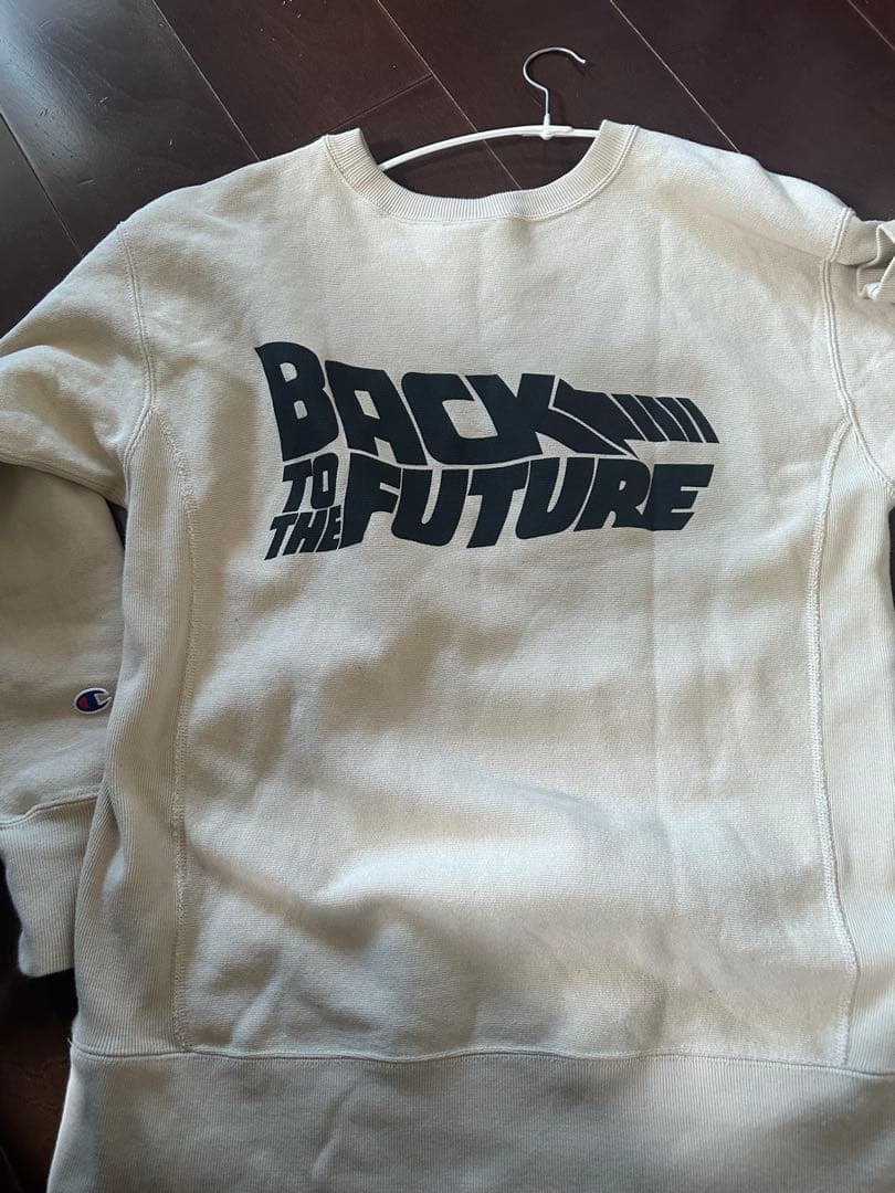 チャンピオン×バックトゥザフューチャー コラボリバースウィーブスウェットM