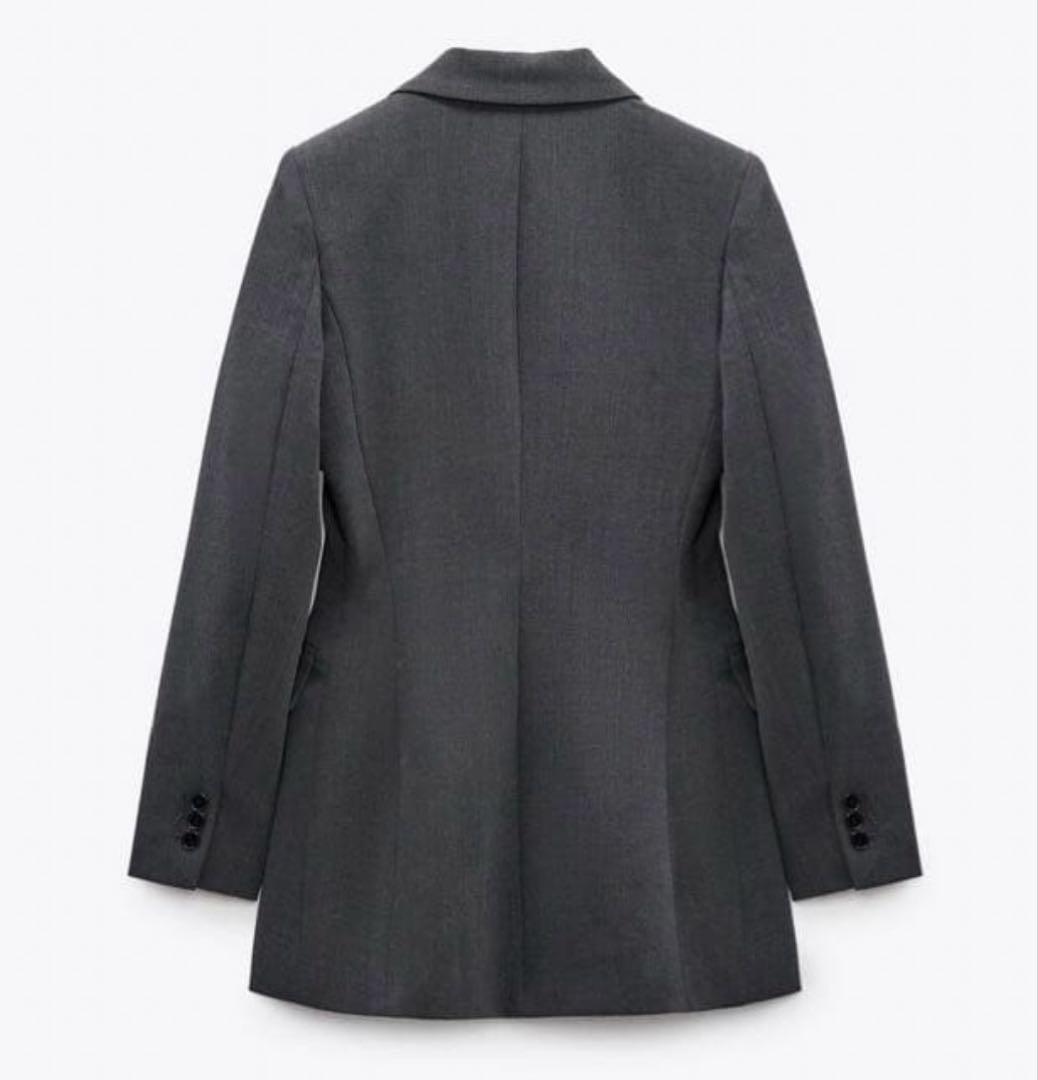 ZARA ダブルブレストスーツ　セットアップ　グレー