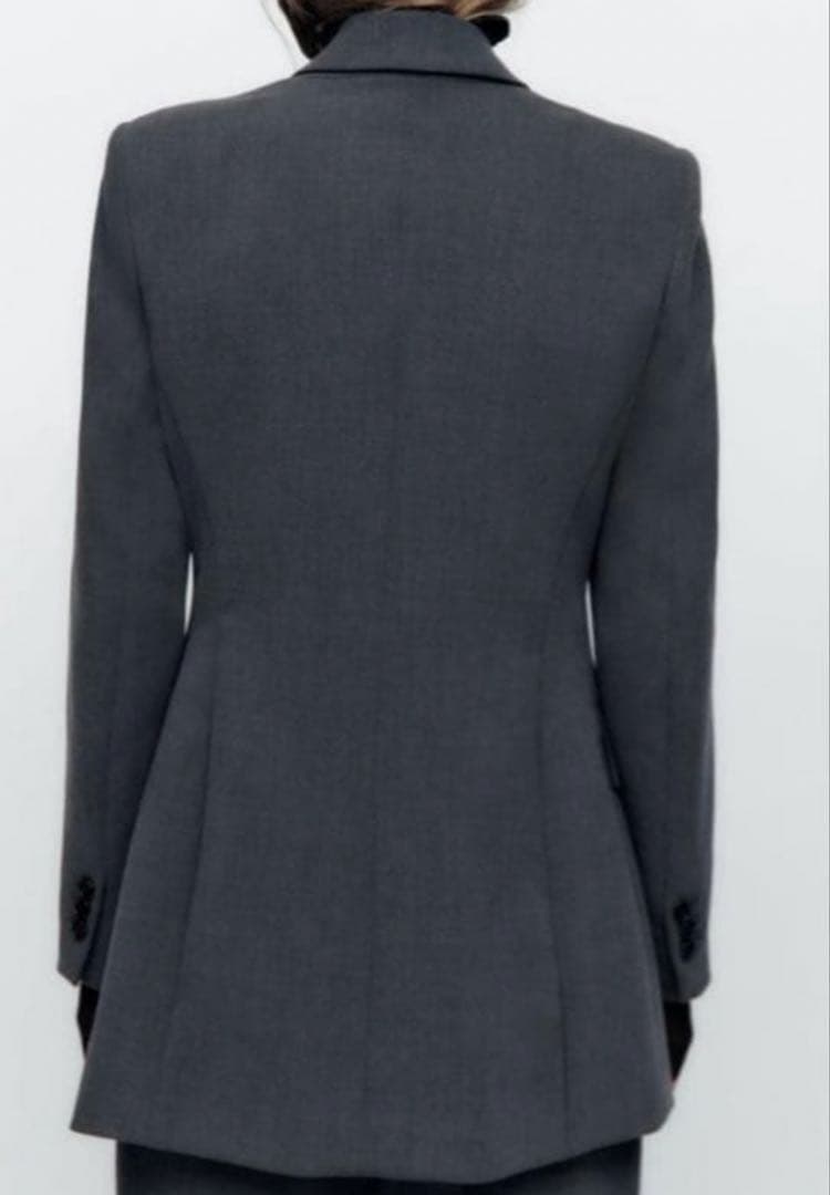 ZARA ダブルブレストスーツ　セットアップ　グレー